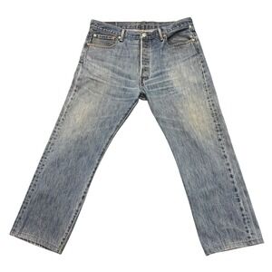 Levis‎ 501 Jeans Denim Straight Leg Classic Fit Medium Wash W35/L30